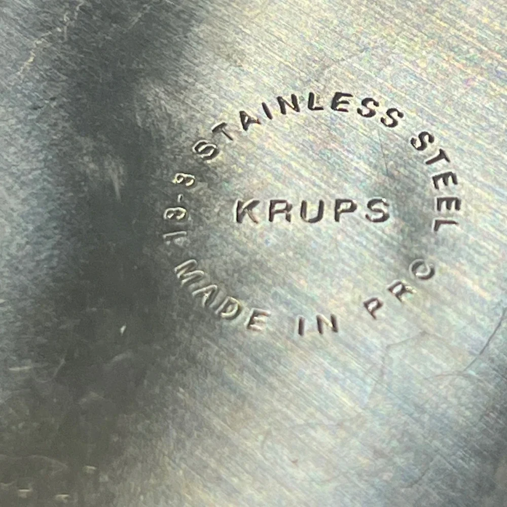 Krups Stainless Steel Frothing Pitcher 18-8 Milk Steaming Cup Espresso Accessory